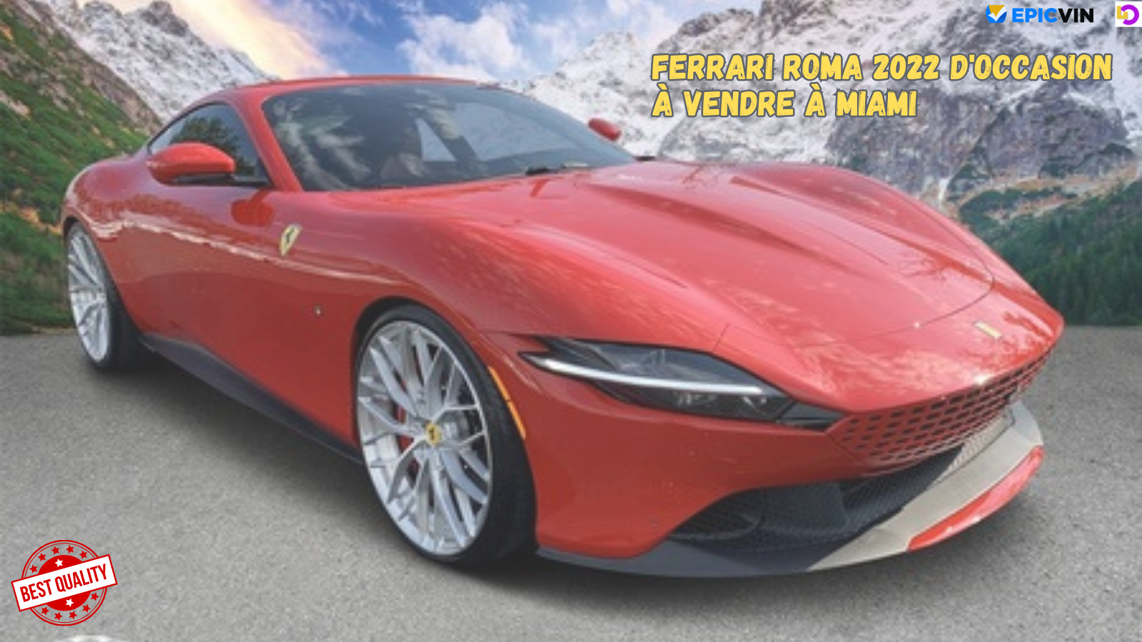 3.Ferrari Roma 2022 d'occasion à vendre à Miami